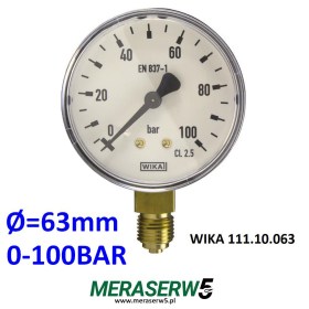 WIKA M63R/111.10.063   0-100BAR
